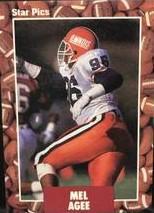 Mel Agee #89 Football Cards 1991 Star Pics Prices