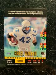 Chris Warren Football Cards 1995 Panini Donruss Red Zone Prices
