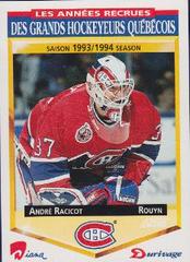 André Racicot Hockey Cards 1993 Score Durivage Prices