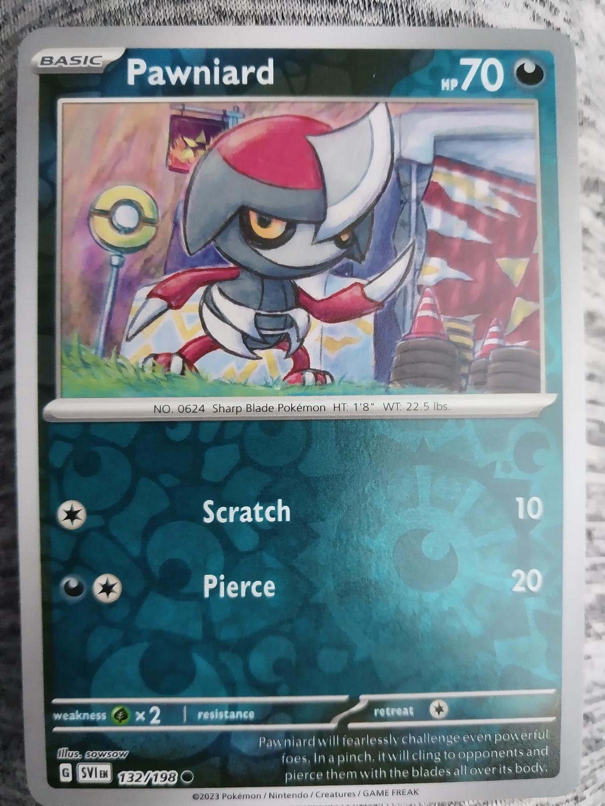 Pawniard [Reverse Holo] #132 Pokemon Scarlet & Violet