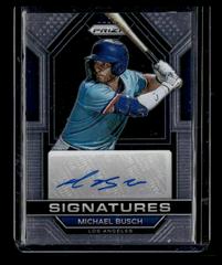 Michael Busch Baseball Cards 2023 Panini Prizm Signatures Prices