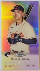 Steven Kwan Baseball Cards 2022 Topps Allen & Ginter Chrome Rookie Design Variations Minis Prices