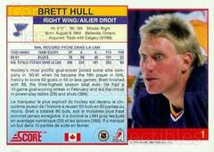 Brett Hull [Bilingual] Hockey Cards 1991 Score Canadian Prices