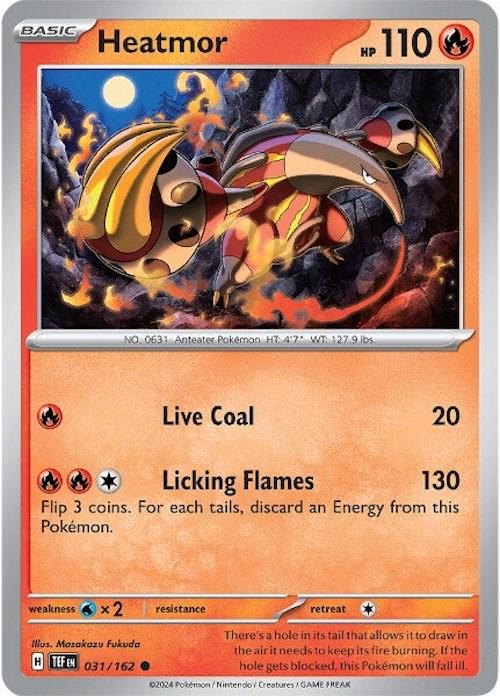 Heatmor #31 Pokemon Temporal Forces