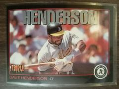 Dave Henderson #119 Baseball Cards 1993 Panini Donruss Triple Play Prices
