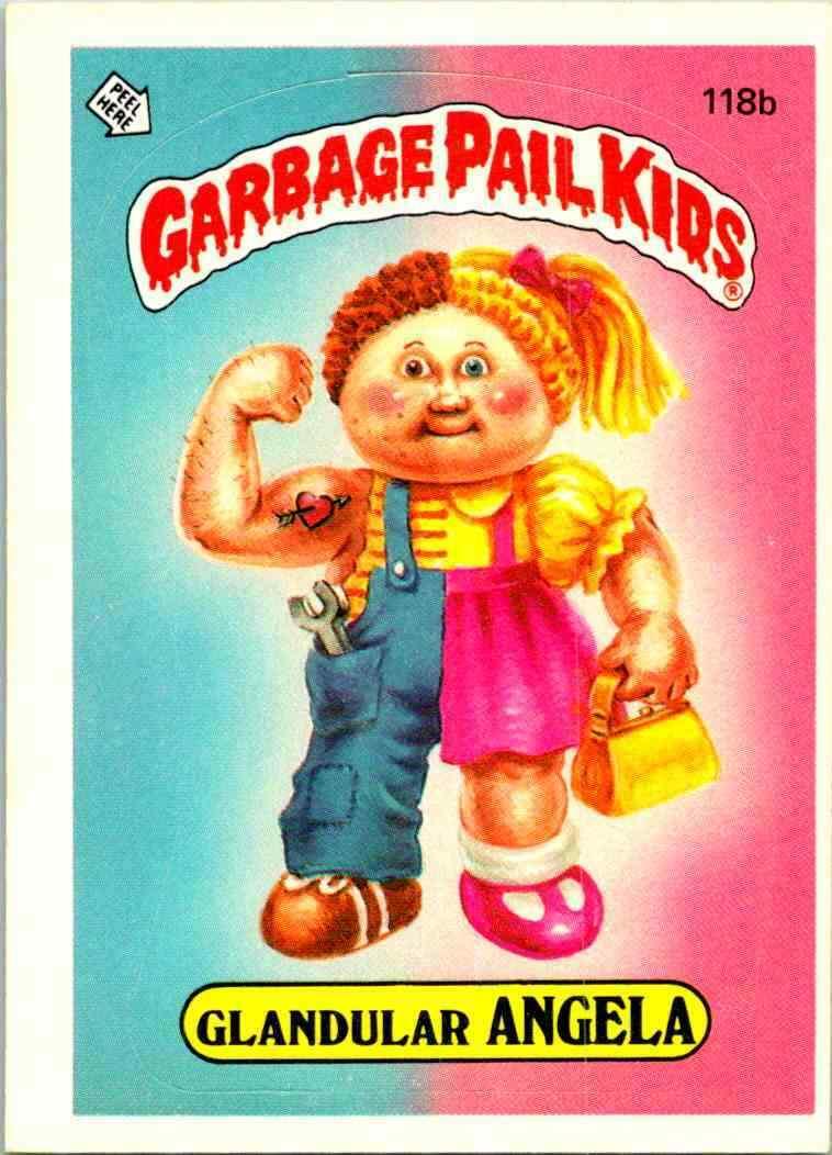 Glandular ANGELA #118b 1986 Garbage Pail Kids