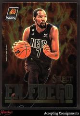 Kevin Durant #8 Basketball Cards 2022 Panini Select En Fuego Prices