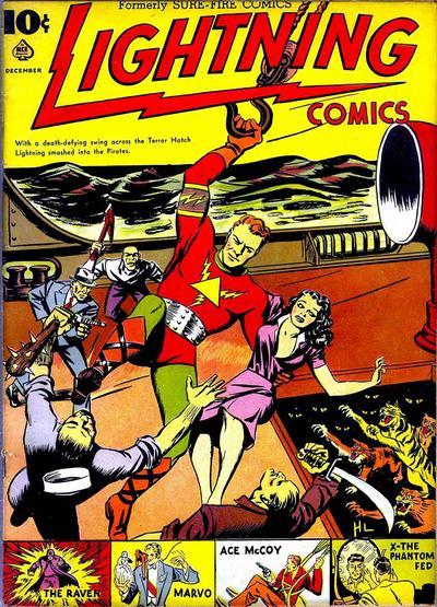 Lightning Comics #4 (1940) Comic Books Lightning Comics