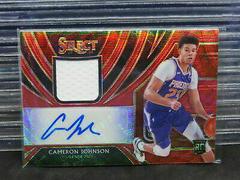 Cameron Johnson [Red Wave] Basketball Cards 2019 Panini Select Rookie Jersey Autographs Prices