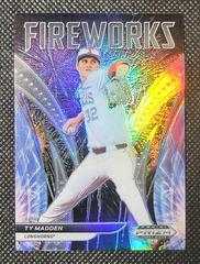 Ty Madden [Silver Prizm] #F-TM Baseball Cards 2021 Panini Prizm Draft Picks Fireworks Prices