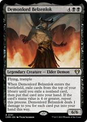 Demonlord Belzenlok #151 Magic Commander Masters Prices