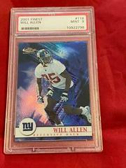 Will Allen Football Cards 2001 Topps Finest Prices