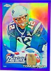 Tom Brady [Purple Refractor] #C80 Football Cards 2010 Topps Chrome Prices