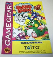 Bubble Bobble - Manual | Bubble Bobble Sega Game Gear