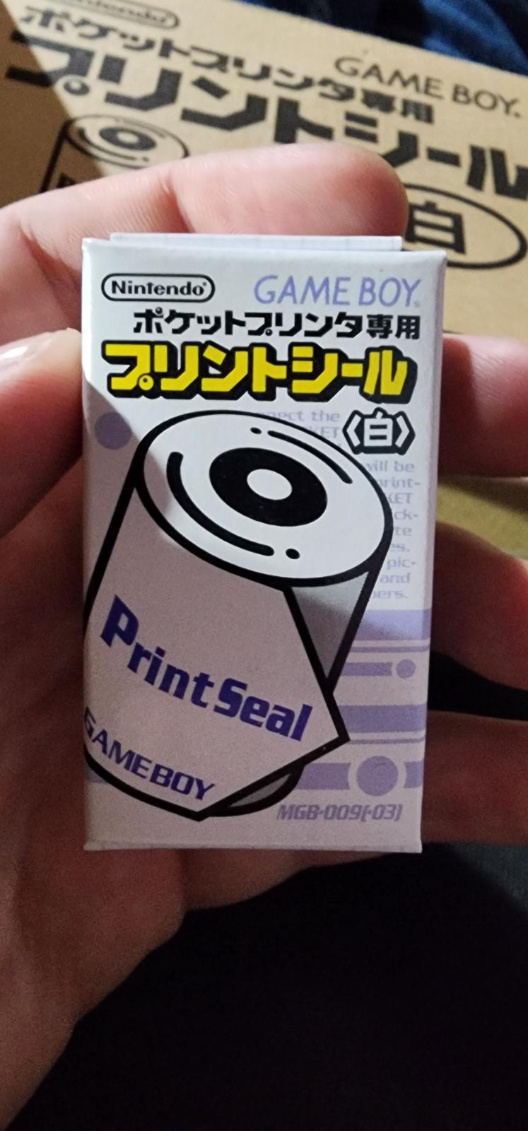 Game Boy Print Seal JP GameBoy