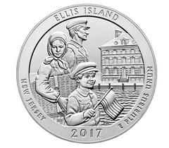 2017 [ELLIS ISLAND] Coins America the Beautiful 5 Oz Prices