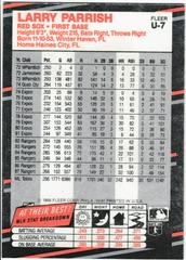 Back | Larry Parrish Baseball Cards 1988 Fleer Update