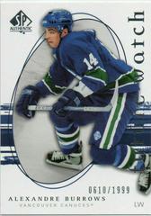Alexandre Burrows Hockey Cards 2005 SP Authentic Prices