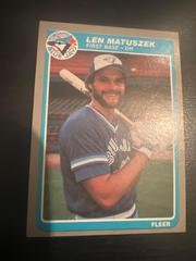 Len Matuszek Baseball Cards 1985 Fleer Update Prices