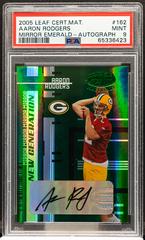 Aaron Rodgers [Mirror Emerald Autograph] #162 Football Cards 2005 Leaf Certified Materials Prices