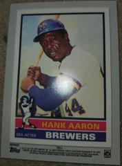BACK | HENRY AARON Baseball Cards 2021 Topps Double Headers