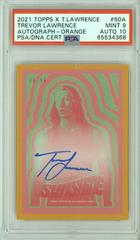 Trevor Lawrence [Autograph Orange] #50A Football Cards 2021 Topps X Trevor Lawrence Prices