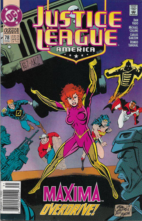 Justice League America [Newsstand] #78 (1993) Comic Books Justice League of America