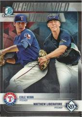 Matthew Liberatore / Cole Winn Baseball Cards 2018 Bowman Draft Recommended Viewing Chrome Prices