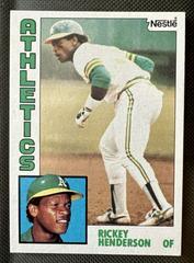 Rickey Henderson Baseball Cards 1984 Topps Nestle Prices