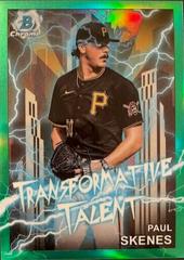 Paul Skenes [Green] #TT-20 Baseball Cards 2023 Bowman Draft Transformative Talent Prices