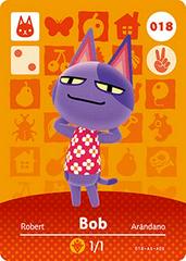 Bob #018 [Animal Crossing Series 1] Amiibo Cards Prices