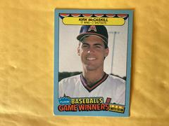 Kirk McCaskill #27 Baseball Cards 1987 Fleer Game Winners Prices