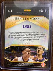 02/75 | Ben Simmons [Orange Wave] Basketball Cards 2021 Panini Prizm Draft Picks Brilliance