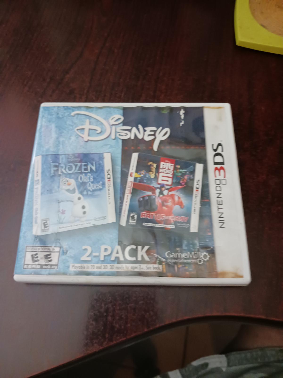 Frozen & Big Hero 6 Disney 2 Pack Item, Box, and Manual Nintendo 3DS