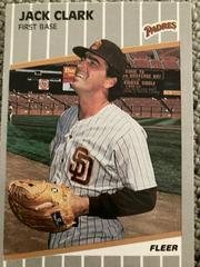 Jack Clark #U-123 Baseball Cards 1989 Fleer Update Prices
