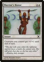 Warrior's Honor [Foil] Magic 10th Edition Prices