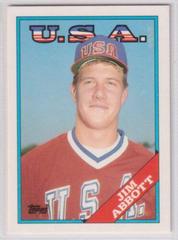 Jim Abbott #1T Baseball Cards 1988 Topps Traded Prices