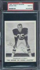 Galen Fiss Football Cards 1963 Kahn's Wieners Prices