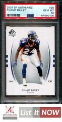 Champ Bailey #20 Football Cards 2007 SP Authentic Prices