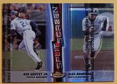 Griffey, Rodriguez [Non Refractor/ Refractor] #SS2 Baseball Cards 1999 Finest Split Screen Prices