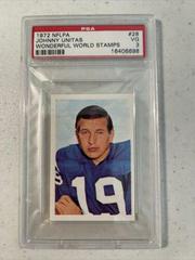 Johnny Unitas #28 Football Cards 1972 NFLPA Wonderful World Stamps Prices