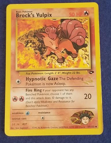 Brock's Vulpix [W Stamp] | Ungraded | Pokemon Gym Challenge