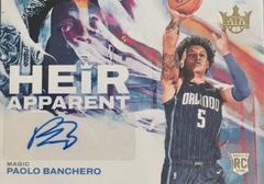 Paolo Banchero #HA-PBM Basketball Cards 2022 Panini Court Kings Heir Apparent Prices
