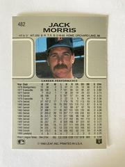 Back | Jack Morris Baseball Cards 1990 Leaf