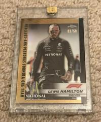 Lewis Hamilton [Gold Refractor] #F1-3 Racing Cards 2023 Topps Chrome Formula 1 Prices