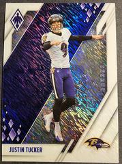 Justin Tucker [White Shimmer] #10 Football Cards 2021 Panini Phoenix Prices