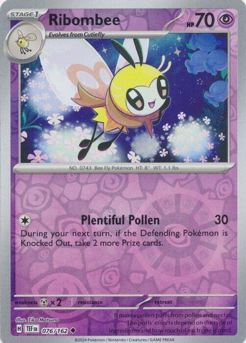 Ribombee [Reverse Holo] #76 Pokemon Temporal Forces