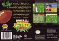Football Fury - Back | Football Fury Super Nintendo