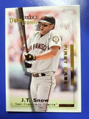 J.T. Snow #32 Baseball Cards 2001 Fleer Triple Crown Prices