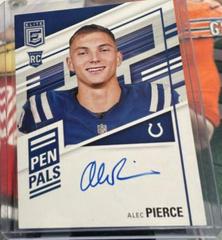 Alec Pierce [Blue Ink] #PP-AP Football Cards 2022 Panini Donruss Elite Pen Pals Autographs Prices